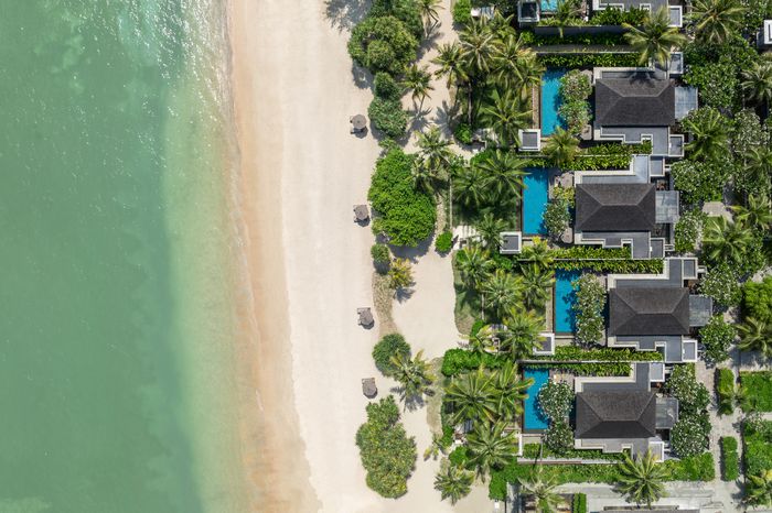 An overhead view of villas at The Sira, a Luxury Collection Resort & Spa, Lombok