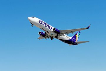 Avelo Airlines takes off with first flight between Burbank and Santa Rosa at Hollywood Burbank Airport on April 28, 2021 in Burbank, California.