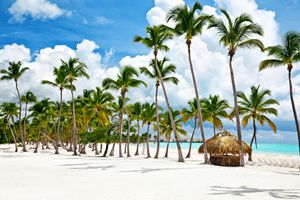 Beautiful day at Cap Cana seacoast at Bavaro Beach
