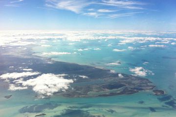 Aerial View Of Bermuda Triangle Against Sky