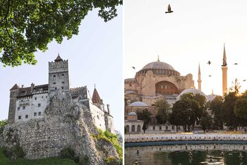 Bran Castle and Hagia Sophia
