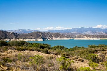 Cachuma Lake Below The Santa Ynez and San Rafael Mountains