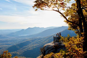 People looking out at Cherokee Foothills Scenic Byway