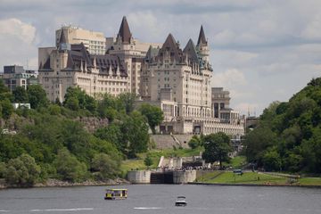 View of the Fairmont Chateau Laurier from the water