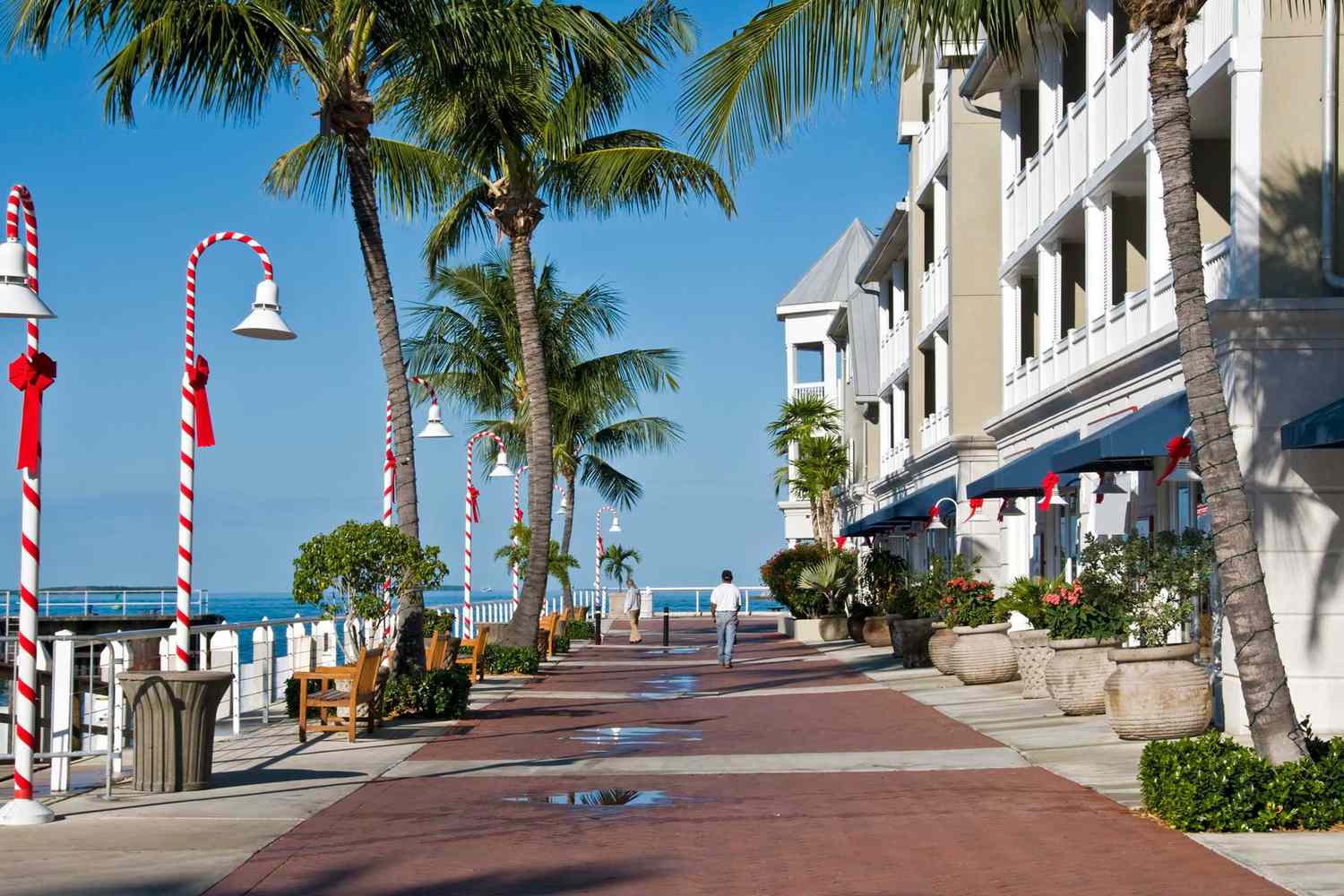 Seaside promenade in Key West, Florida