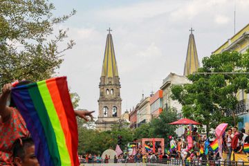 The Pride parade in Guadalajara, Mexico