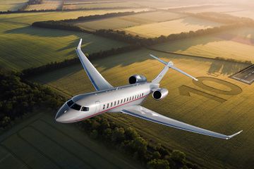 VistaJet’s 10th Global 7500 delivery in flight