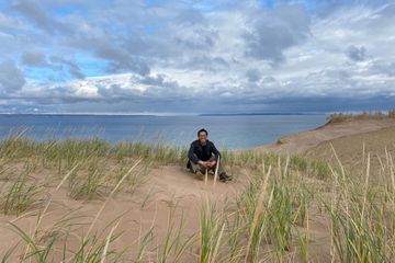 Jeff Chu at Sleeping Bear Dunes National Lakeshore
