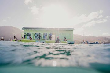 LimeOut floating bar and restaurant in the US Virgin Islands