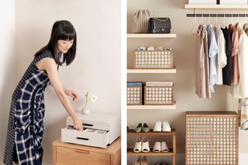 Marie Kondo x The Container Store closet storage