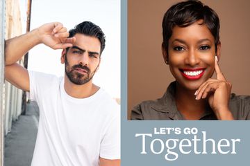 Let's Go Together Podcast Guest, Nyle DiMarco and Host Kellee Edwards