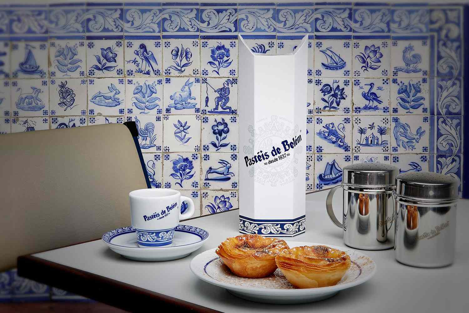 Pasteis Mesa from Pasteis de Belem in Lisbon