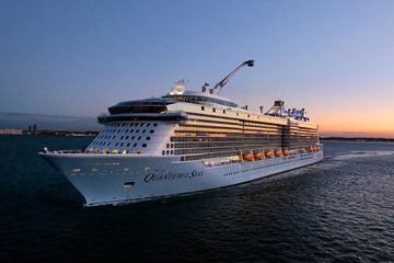 The Royal Caribbean Quantum of the Seas at sea