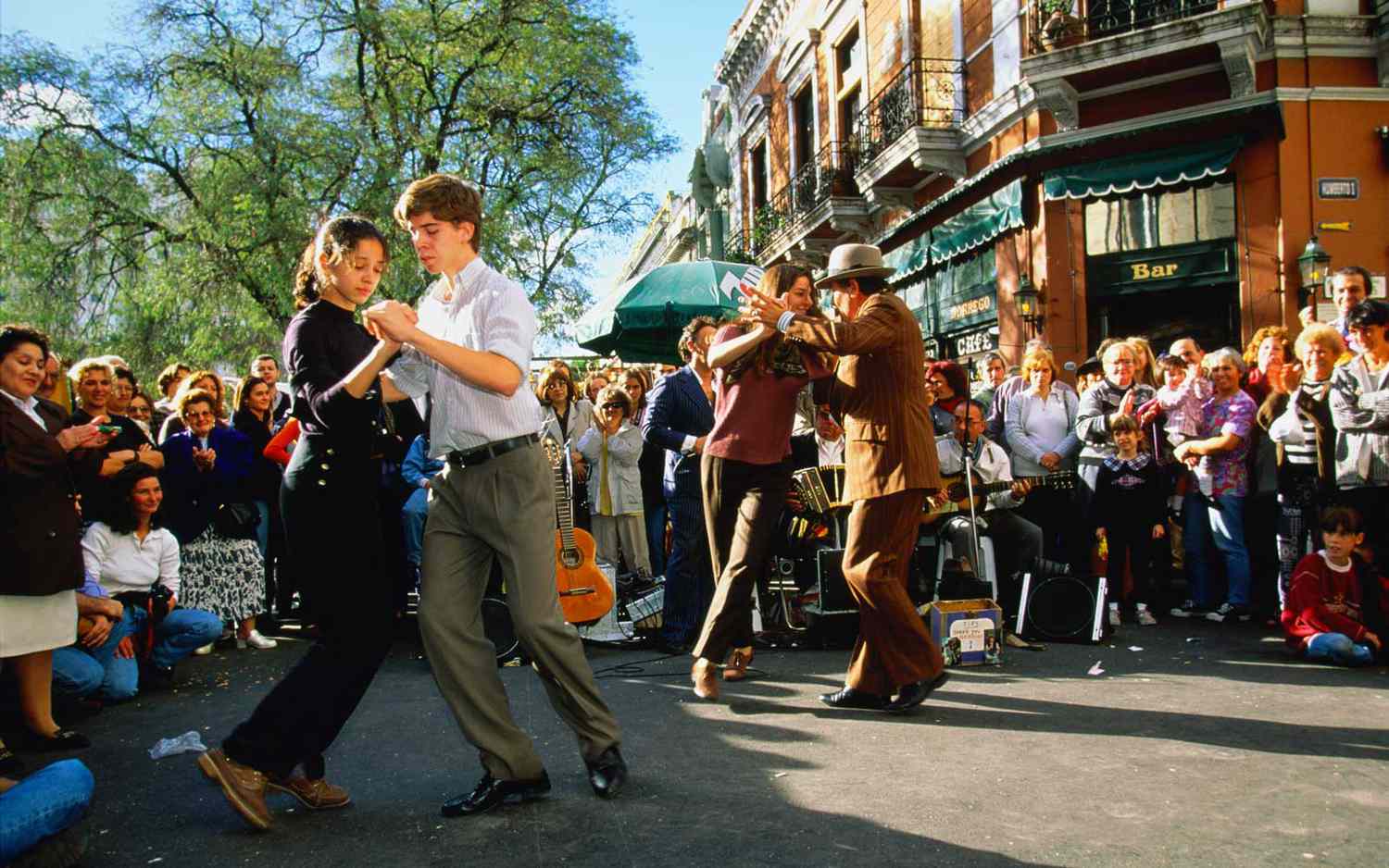 Argentina, Buenos Aires, San Telmo, Tango demonstration