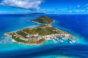 Aerial view of Scrub Island