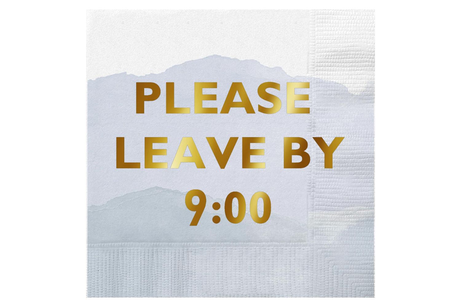 Slant Collections Please Leave by 9:00 Napkin Set