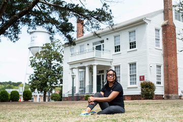 Briana Brake of Spaceway Brewing, in Rocky Mount, NC