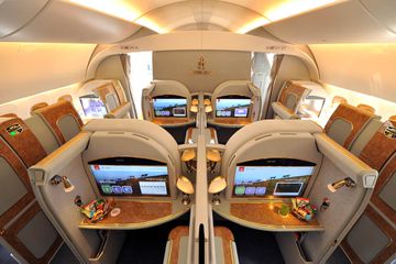 First class configuration in A380