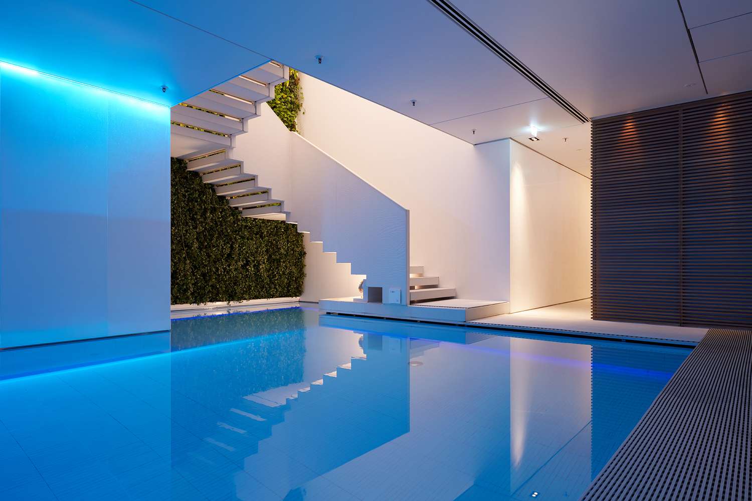 The Akasha Spa pool at the Conservatorium Hotel