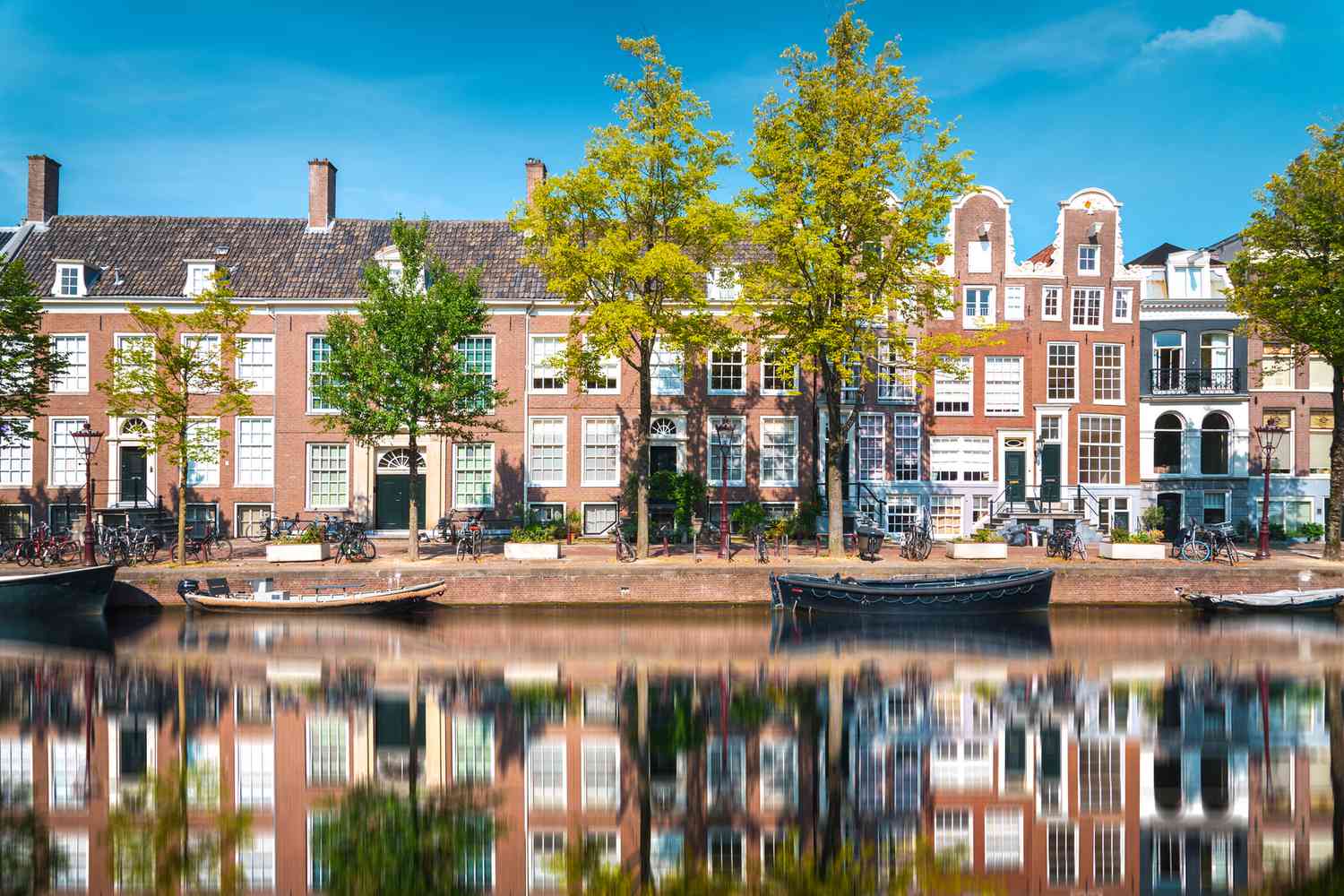 This is a photo of the Prinsengracht canal in Amsterdam, Holland