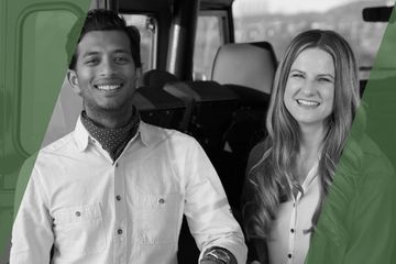 A headshot of Brandi and Jay Parmar