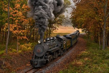 The Broadmoor Manitou and Pikes Peak Cog Railway in the fall 