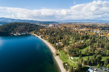 Aerial view of Coeur d'Alene, Idaho 