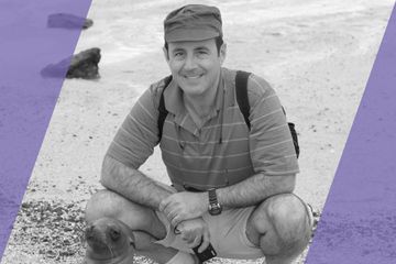 A black and white portrait/headshot of an A List Travel Advisor