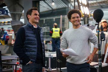 Roger Federer and Trevor Noah 