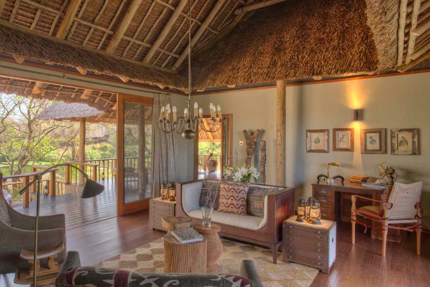 Guest suite at the Finch Hattons resort