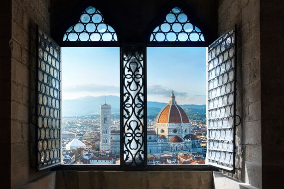 View of Florence, Italy from a window