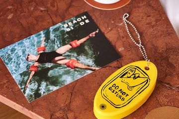 Branded details and merchandise at the Beachside Hotel