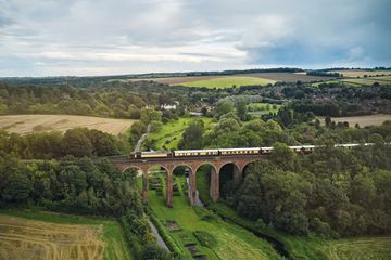 The exterior of the Belmond British Pullman 