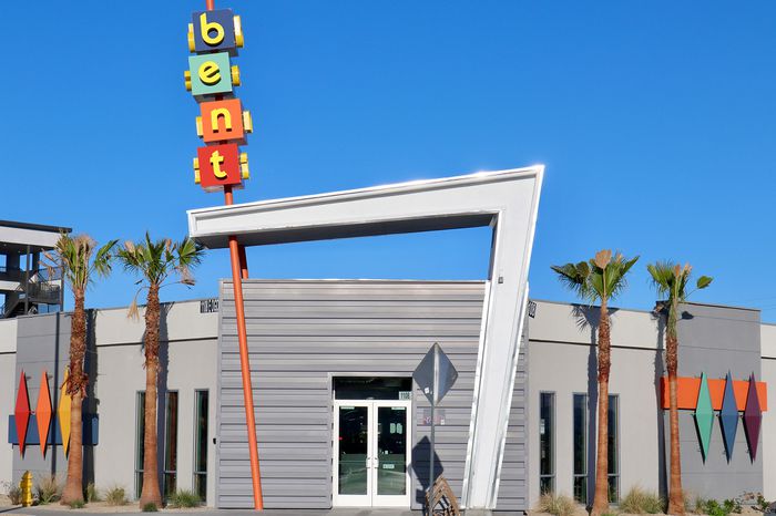 The exterior of Bent Inn in Vegas 