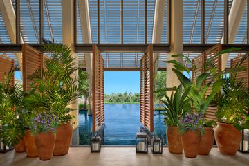 The lobby of The Riviera Maya EDITION at Kanai 