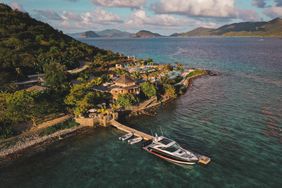 Aerial view of Lovango Resort + Beach Club, St. Joh