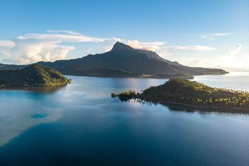 View of Raiatea in Polynesia 