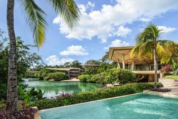 View from the lobby at Rosewood Mayakoba 