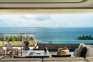A guest room terrace at the SHA Wellness Center in Mexico