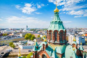 Downtown Helsinki, Finland 