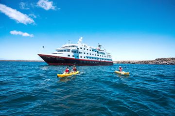 The Hurtigruten MS Santa Cruz II in the Galapagos