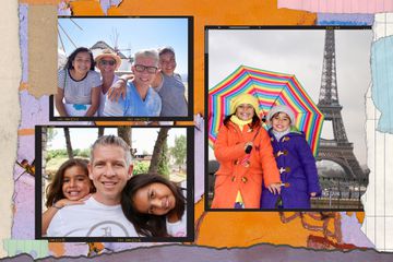 A collage of family photos from Jon Bailey