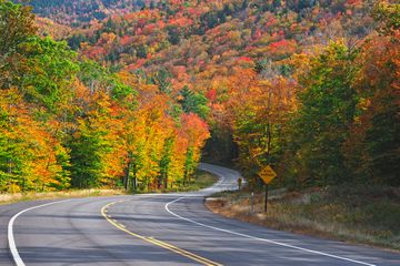 Kancamagus Highway in autumn in New Hampshire 