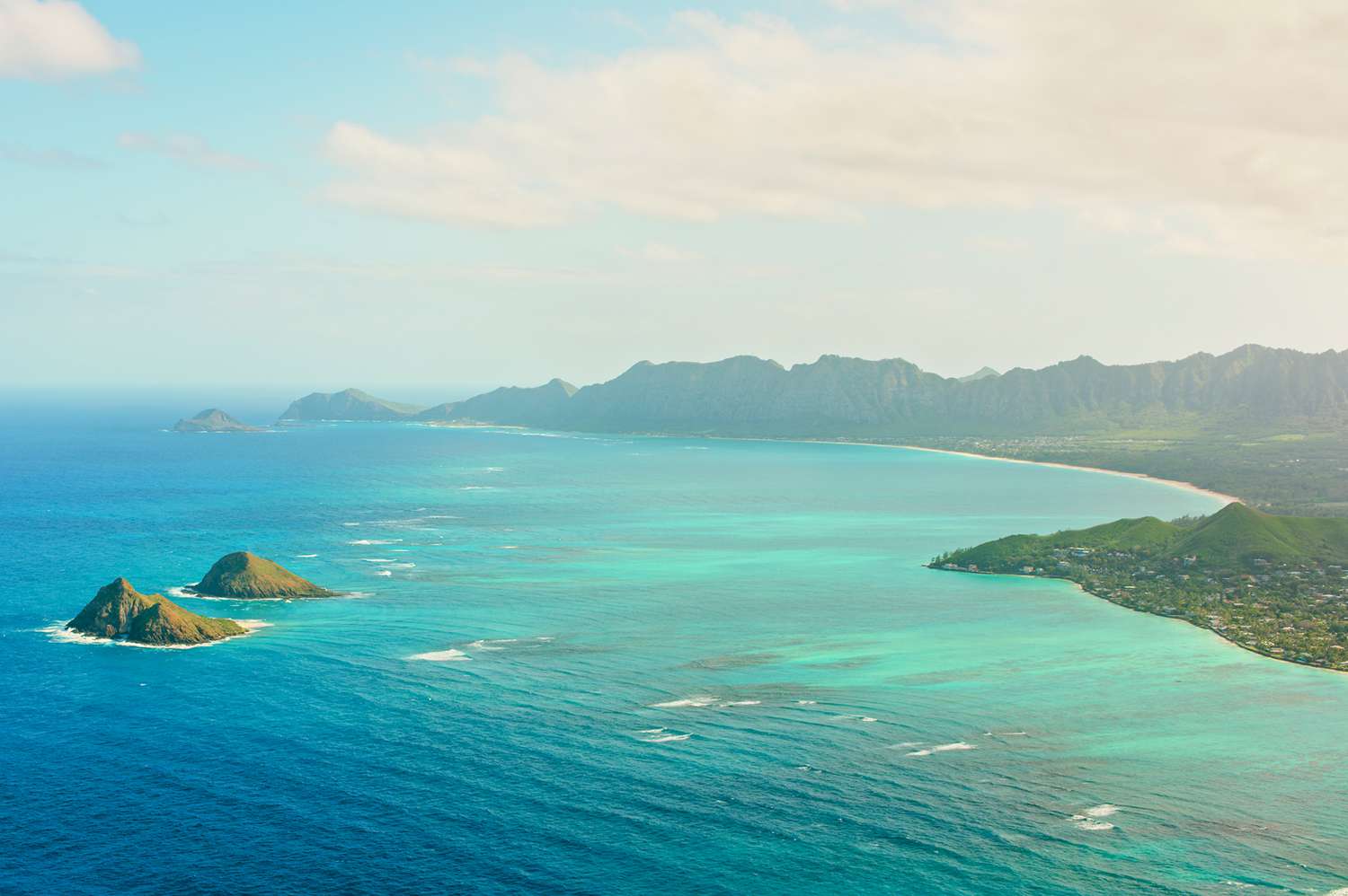 View of Moku Nui and Moku Iki islands