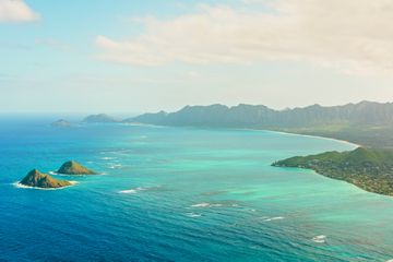 View of Moku Nui and Moku Iki islands