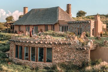 A safari lodge at Lengishu in Kenya