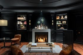 Interior of a lounge/common area at Casa Lucia hotel 