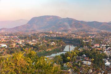 Aerial view of Luang Prabang