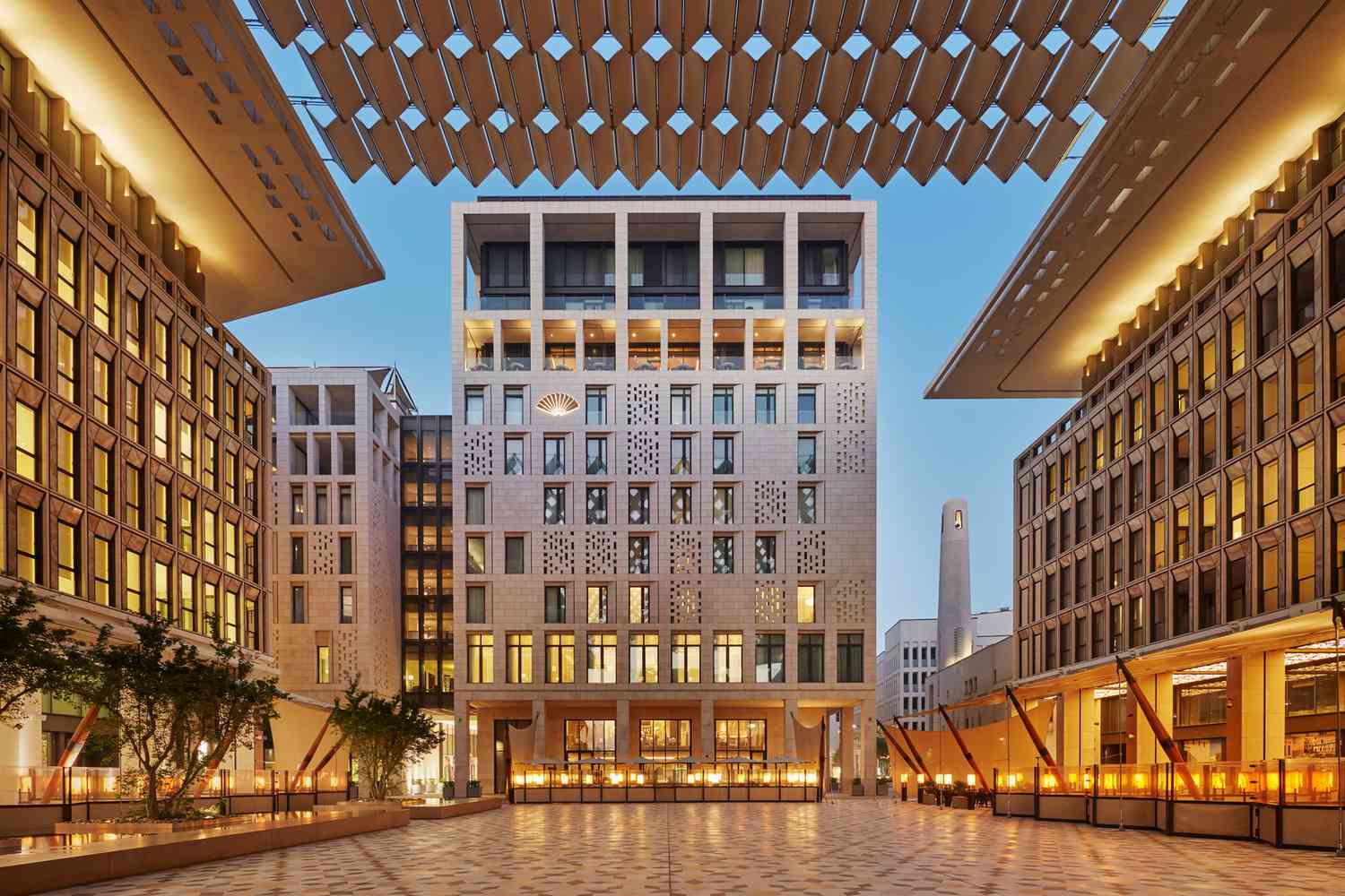 View of the Mandarin Oriental, Doha city hotel