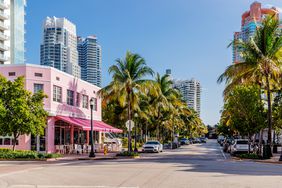 Colorful streets of Miami Beach, Florida